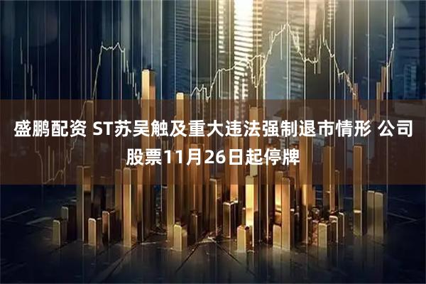 盛鹏配资 ST苏吴触及重大违法强制退市情形 公司股票11月26日起停牌